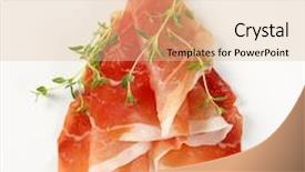 Presentation with thyme - Cool new theme with slices of air dried ham backdrop and a lemonade colored foreground