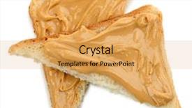  Presentation with peanut butter - Cool new theme with slices of bread with creamy backdrop and a  colored foreground