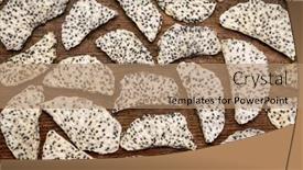  Presentation with dragon fruit - Amazing slide set having slices-of-dried-white-dragon backdrop and a coral colored foreground