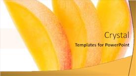  Presentation with mango fruit - Cool new presentation with slices of mango fruit over white file contains clipping paths backdrop and a light gray colored foreground