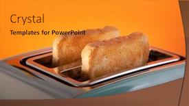  Presentation with home appliances - Cool new theme with slices-of-toast-in-classic backdrop and a gold colored foreground