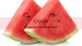  Presentation with molecular biology white - Theme consisting of slices of watermelon on white background and a red colored foreground