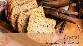  Presentation with oat - Amazing slide deck having slices-of-wheat-and-oat backdrop and a coral colored foreground