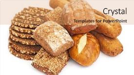 Presentation with diversity - Amazing theme having slices of wholewheat bread backdrop and a coral colored foreground