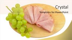  Presentation with cutting board - PPT layouts with slices with bunch of white background and a  colored foreground