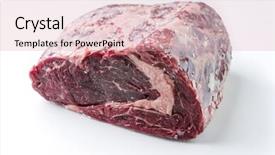  Presentation with aged - Cool new theme with slick - dray aged entrecote - isolated backdrop and a lemonade colored foreground