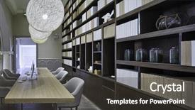  Presentation with luxury hotel - Colorful slide set enhanced with slide buildings - luxury lobby in modern hotel backdrop and a  colored foreground