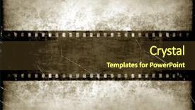  Presentation with old film - Slides consisting of slide layout - texture with old film background background and a tawny brown colored foreground