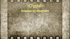  Presentation with old film - Presentation theme having young business man pulling out empty pockets background and a light blue colored foreground