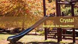  Presentation with part time job during studies - Audience pleasing PPT layouts consisting of slide on field at park backdrop and a  colored foreground