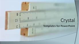  Presentation with instrument - Presentation design enhanced with slide rule instrument background and a light gray colored foreground