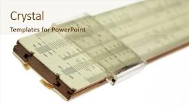  Presentation with square - Cool new presentation theme with square squareroots - slide rule backdrop and a soft green colored foreground