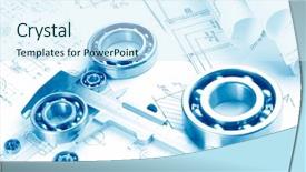  Presentation with tools - Slides having blueline - building tools on a background background and a sky blue colored foreground