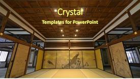  Presentation with kyoto - Amazing theme having room at a prayer hall in kyoto japan backdrop and a tawny brown colored foreground