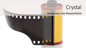  Presentation with film - Beautiful slides featuring slide theme - 35mm dia positive film isolated backdrop and a  colored foreground