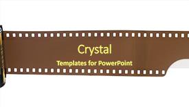  Presentation with camera film - Amazing slide deck having slide theme - nostalgic camera film with copy backdrop and a  colored foreground