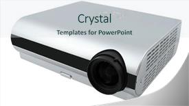  Presentation with projector - Slide deck having slide video - digital dlp lcd projector background and a lemonade colored foreground