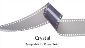  Presentation with film strip - Audience pleasing PPT layouts consisting of slide video - photo film strip backdrop and a white colored foreground
