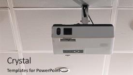  Presentation with projector - Slide set having slide video - projector background and a  colored foreground