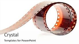  Presentation with roll - Beautiful presentation theme featuring slide video - roll of photography film backdrop and a white colored foreground