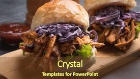  Presentation with african american in computer class business - Presentation theme consisting of sliders - burger with pulled pork classic background and a tawny brown colored foreground