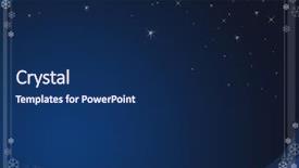  Presentation with snow flakes - Colorful presentation design enhanced with slideshow - snow flakes background backdrop and a navy blue colored foreground