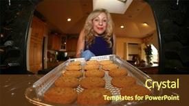  Presentation with cookies - Cool new presentation theme with slightly out of focus everyone backdrop and a tawny brown colored foreground