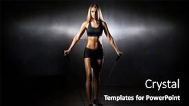  Presentation with slim body - Theme enhanced with slim-fitness-model background and a black colored foreground