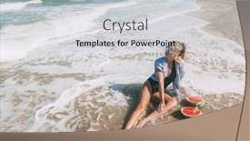  Presentation with vegan diet - Theme enhanced with slim-girl-in-fashion-style background and a light gray colored foreground