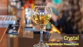  Presentation with traditional wood - Colorful presentation theme enhanced with slim stem on wood counter backdrop and a tawny brown colored foreground