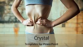  Presentation with anorexia - Audience pleasing slide deck consisting of slim waist weight loss anorexia backdrop and a coral colored foreground