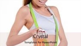  Presentation with slim body - Cool new slides with slim young woman with perfect backdrop and a lemonade colored foreground