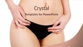  Presentation with being a single woman - Slides enhanced with beauty slimming - beautiful woman's belly background and a  colored foreground