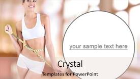  Presentation with tape recorder masters - Audience pleasing slides consisting of slimming - slim girl with tape backdrop and a lemonade colored foreground