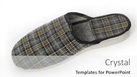  Presentation with slipper - Amazing PPT theme having slipper-isolated-on-white-background backdrop and a white colored foreground