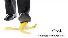  Presentation with leather shoes - Theme with man wearing black leather business background and a white colored foreground