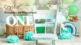  Presentation with balloons blue - PPT layouts with sliver-blue-and-white-decoration background and a lemonade colored foreground