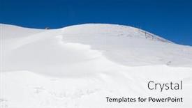  Presentation with skiing - Slides consisting of slope-on-the-skiing-resort background and a white colored foreground