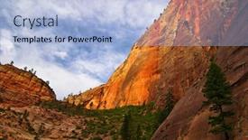  Presentation with utah - Colorful slide deck enhanced with slopes of zion canyon utah usa backdrop and a light blue colored foreground