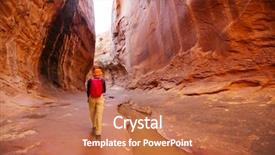  Presentation with slot machine triple 7 - Audience pleasing presentation theme consisting of slot canyon in grand staircase backdrop and a coral colored foreground