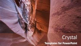  Presentation with living coral - Presentation design featuring slot canyon in grand staircase escalante national park utah usa unusual colorful sandstone formations in deserts of utah are popular destination for hikers living coral toned background and a tawny brown colored foreground