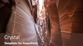  Presentation with grand canyon - Slides featuring slot-canyon-in-grand-staircase background and a tawny brown colored foreground