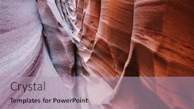  Presentation with grand canyon - Cool new presentation design with slot-canyon-in-grand-staircase backdrop and a light gray colored foreground