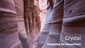  Presentation with grand canyon - Theme featuring slot-canyon-in-grand-staircase background and a gray colored foreground