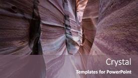  Presentation with living coral - Presentation theme enhanced with slot-canyon-in-grand-staircase background and a gray colored foreground