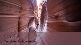  Presentation with living coral - Slide set featuring slot-canyon-in-grand-staircase background and a violet colored foreground