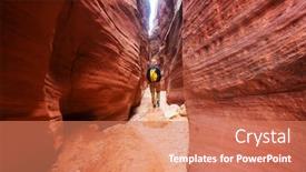  Presentation with living coral - Audience pleasing slides consisting of slot-canyon-in-grand-staircase backdrop and a coral colored foreground
