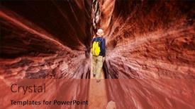  Presentation with living coral - Amazing presentation theme having slot-canyon-in-grand-staircase backdrop and a red colored foreground