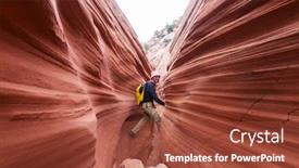 Presentation with destination - Slide set consisting of slot-canyon-in-grand-staircase background and a red colored foreground