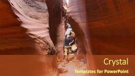  Presentation with grand canyon - Presentation design with slot-canyon-in-grand-staircase background and a tawny brown colored foreground